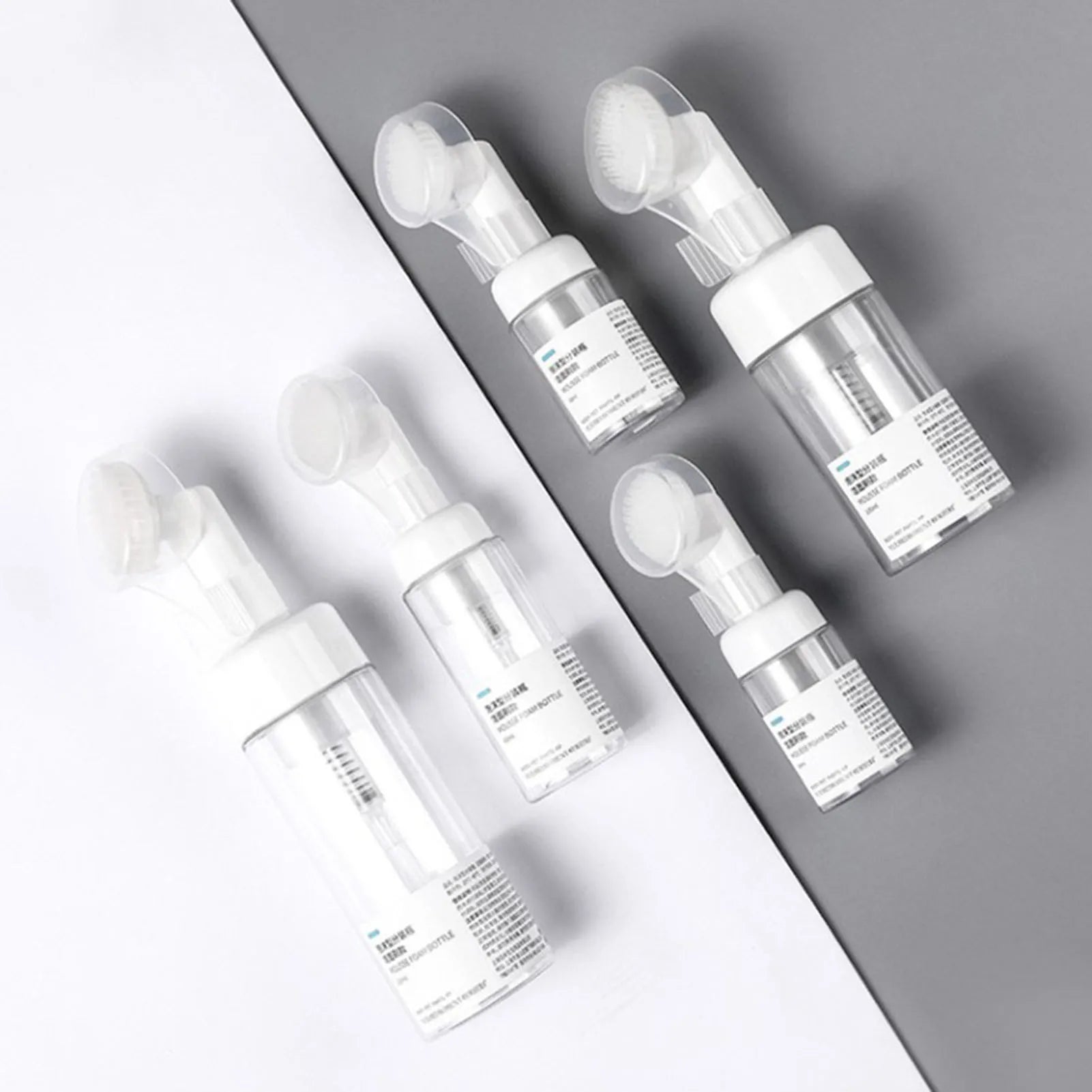 100/150/200ml PET PP Face Cleanser Portable Travel Size Foaming Bottle for Face Wash Foam Shower Gel Facial Cleanser CB DROPSHIPPING