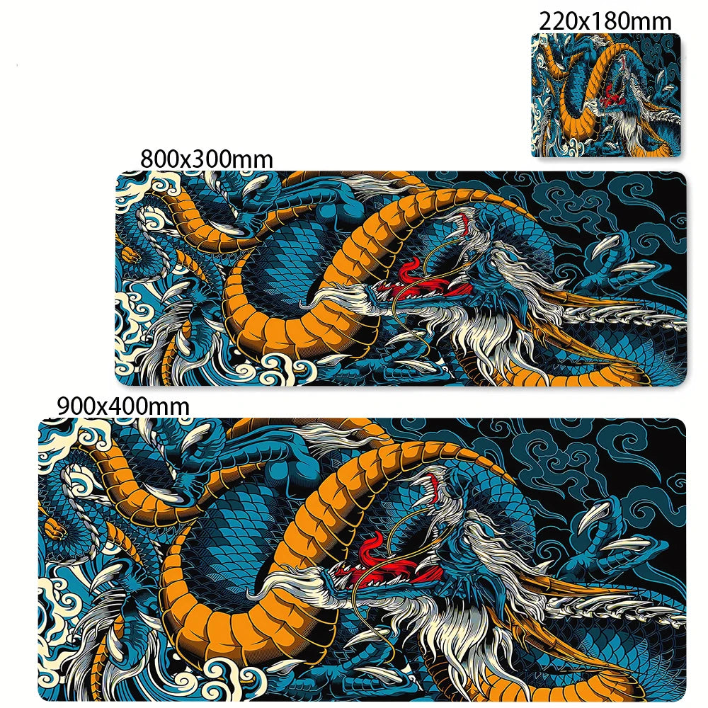 Black and White Dragon Large Mouse Mat Gaming Mousepad Big Rubber Base Mouse Pad Purple Deskpad Eyboard Mats Mousepads 400x900 CB DROPSHIPPING