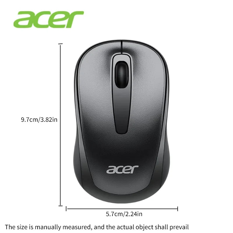 Acer 2.4Ghz Wireless Mouse Optical Portable Business Office Silent Mouse Suitable For Computer Laptop Notebook PC Esports Games CB DROPSHIPPING