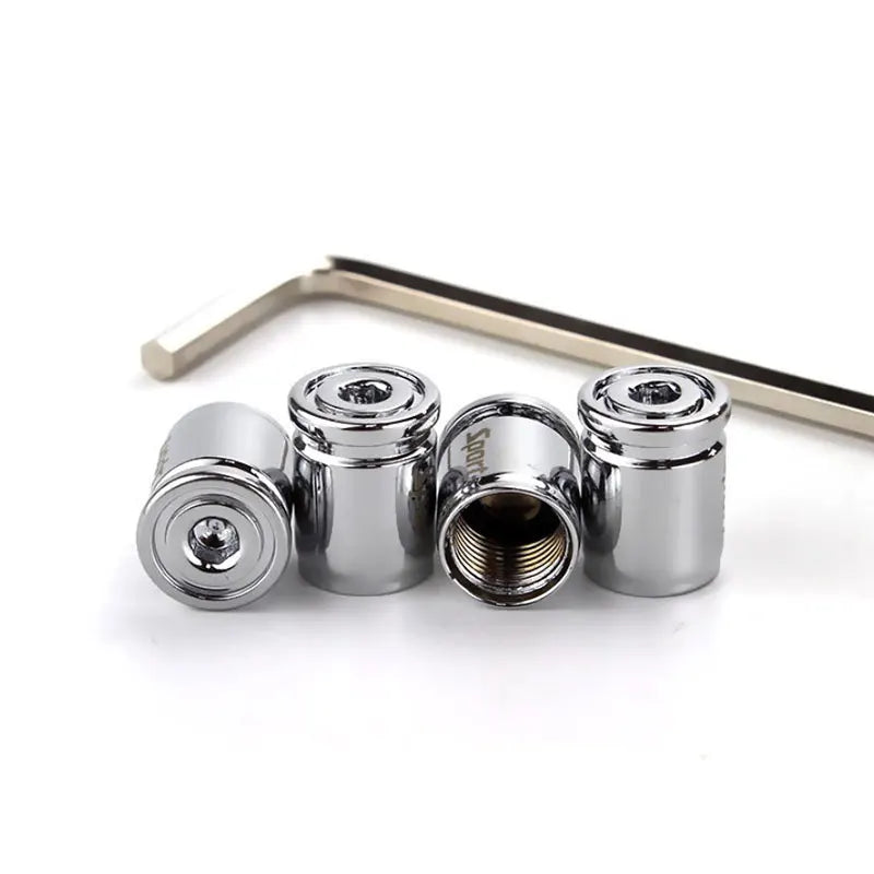 4x Titanium Anti-theft Car Tire Valve Cap Aluminum Sport Exterior Auto Air Caps CB DROPSHIPPING