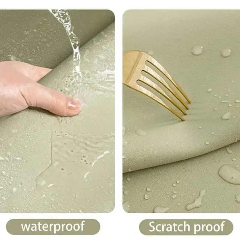 Leather Table cloth for Home Easy Clean Table Protector Waterproof Tea Coaster Large Desk Mat Anti-Slip Gamer Keyboard Mouse Mat CB DROPSHIPPING