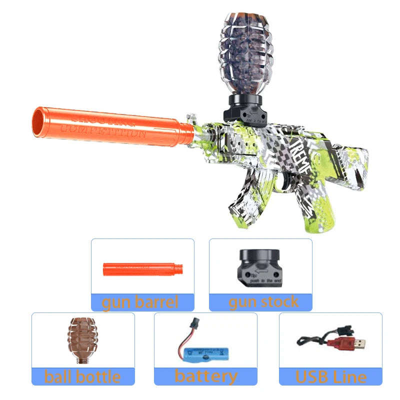 M416 Electric Gun Blaster Toy Gun AK Pistol Shooting Sport Game Outdoor High Speed Rechargeable Outdoor Game Parties For Adult