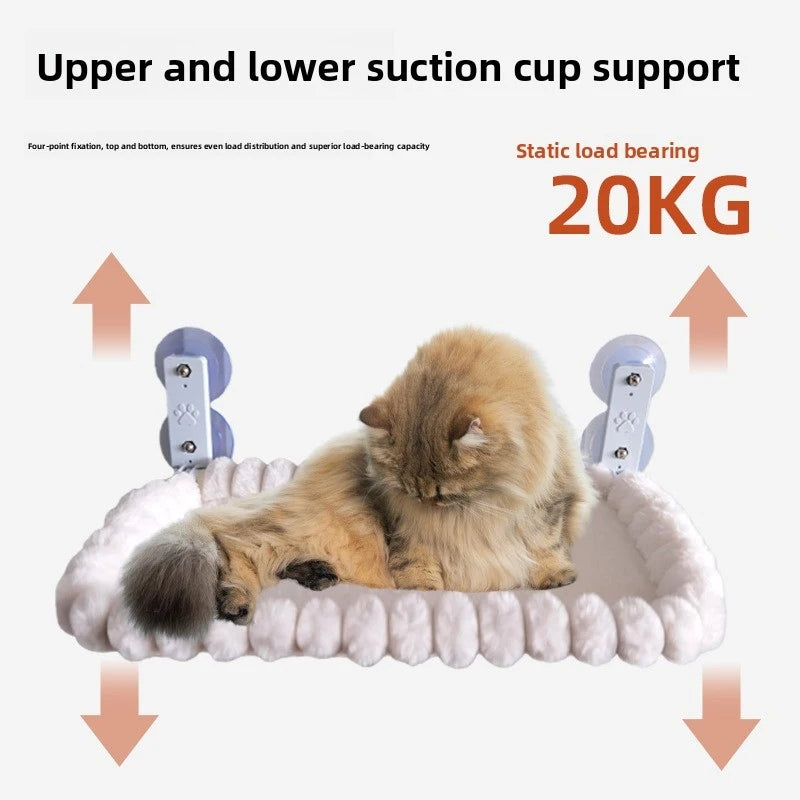 Large Wide Cat Window Bed Suction Cup Hanging Hammock for Cats Sunbathing Balcony Indoor Cat Furniture Pet Supplies CB DROPSHIPPING