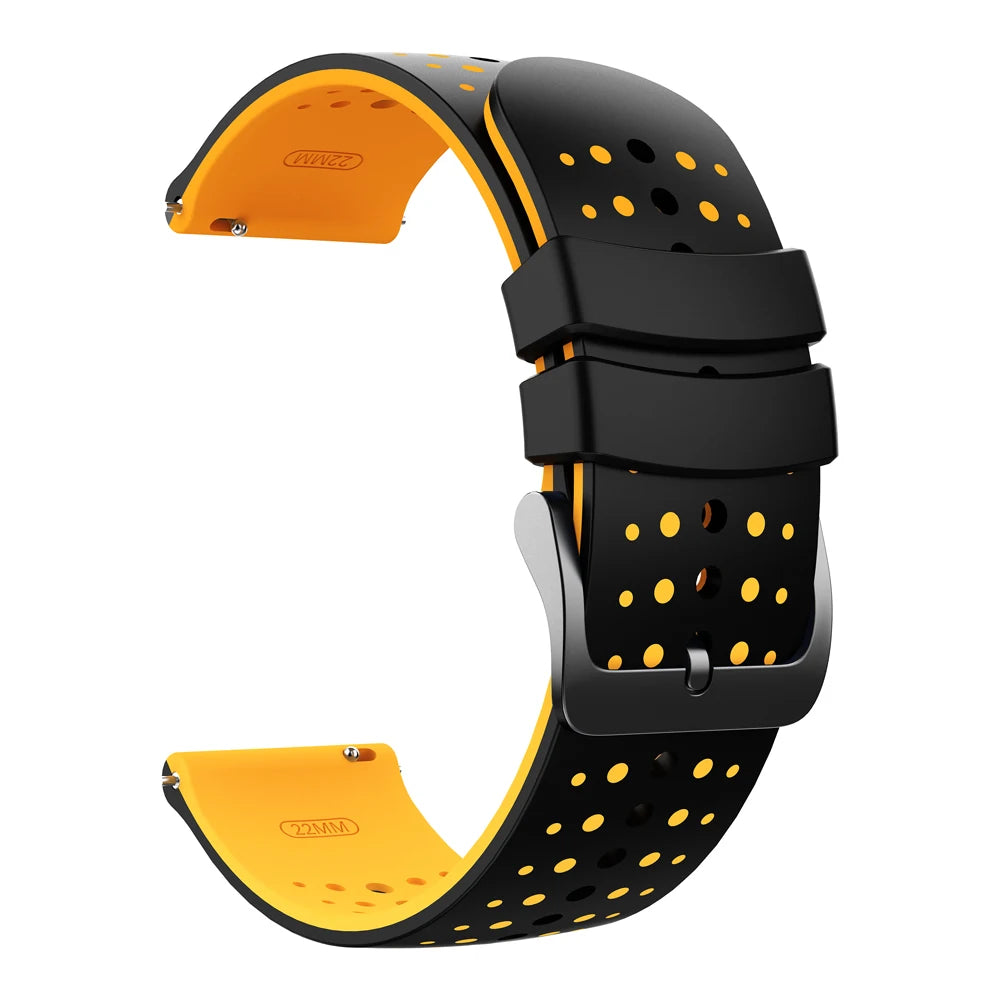 22mm Sport Slicone Strap For OnePlus Watch 3 2 2R 46mm Soft Bracelet For OPPO Watch X X2 4 Pro/Mi Watch 2 Pro S4 S3 S1 Watchband CB DROPSHIPPING
