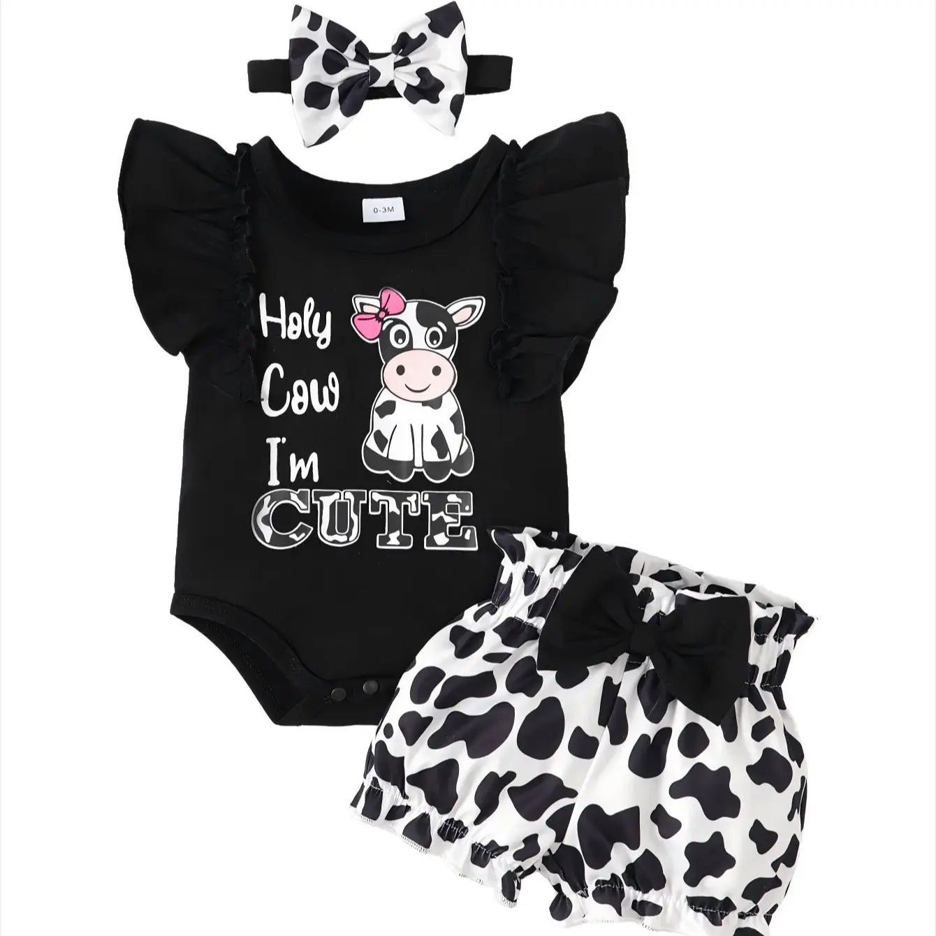 Spring and Summer Baby Newborn Sleeveless Romper Shorts Set with 3-Piece Headwear CB DROPSHIPPING