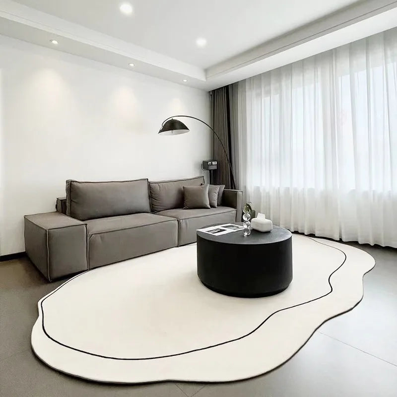 Living Room Carpet Solid Color Soft Non-slip Bedroom Rug Furry Bedside Large Area Floor Mat Home Decoration Carpets Alfombras