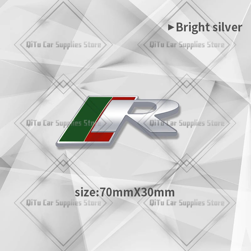 Zinc Alloy S R Sport Badge Car Body Trunk Emblem 3D Grille Sticker For F-Type F-Pace S-Type XFR XE XF XJ XK XJR XFR XEL XJS XJ6 CB DROPSHIPPING