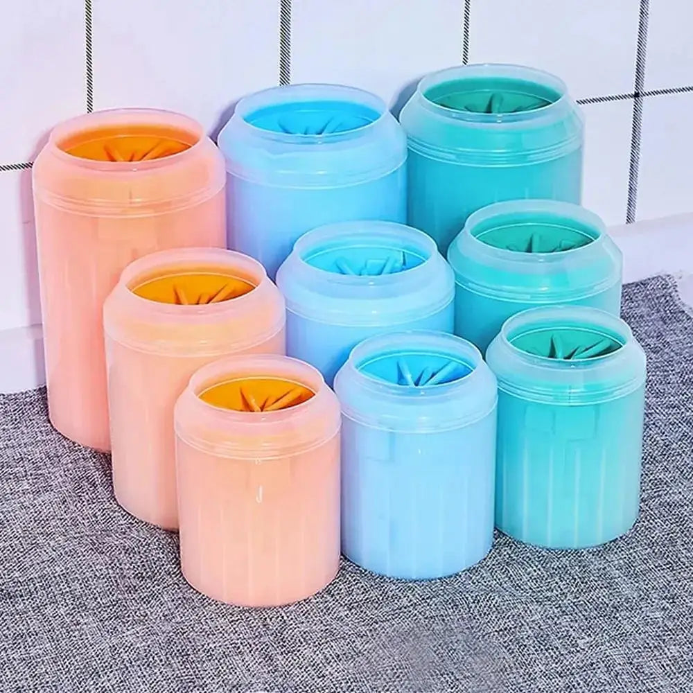 Pet Paw Cleaner Soft Silicone Foot Cleaning Brush Portable Pet Dogs Towel Foot Washer Cleaning Bucket Clean Brush Washing Cup CB DROPSHIPPING