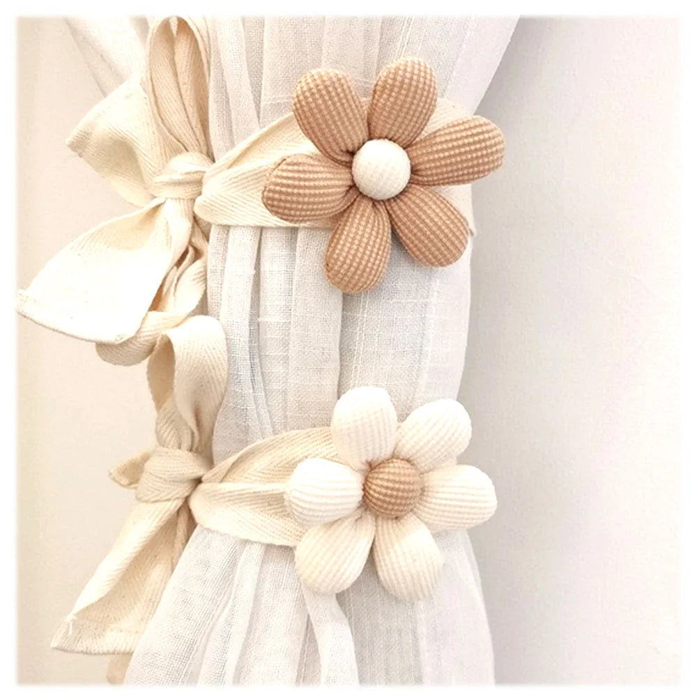 Flower Bear Curtain Tieback Window Curtain Buckle Clip Creative Kids Room Living Room Hanging Holder Accessories Home Decoration