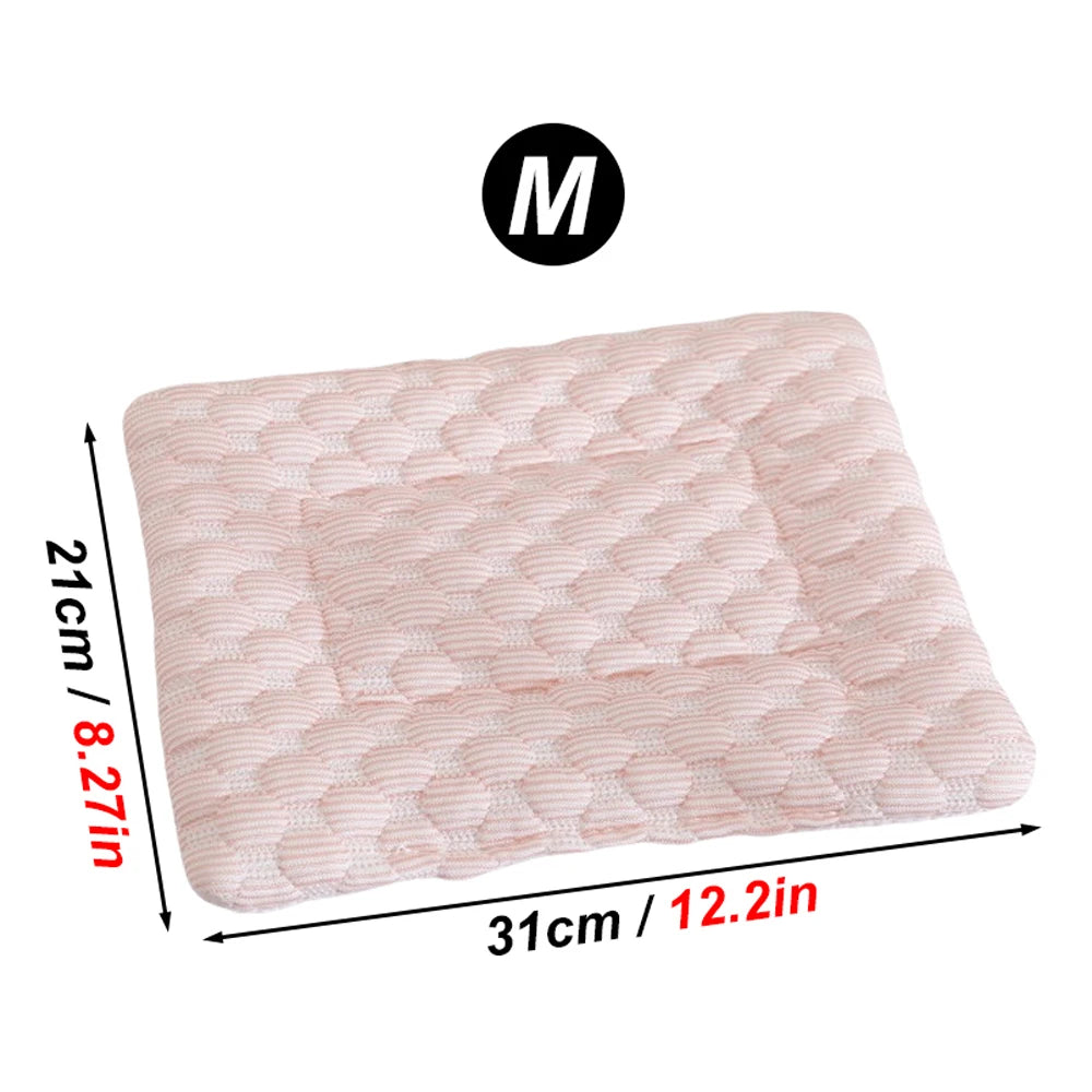 1 PC Summer Cooling Pet Mat Soft Breathable Self-Cooling Blanket Mat for Small Animal Hamster Guinea Pigs Chinchillas Rat Rabbit CB DROPSHIPPING