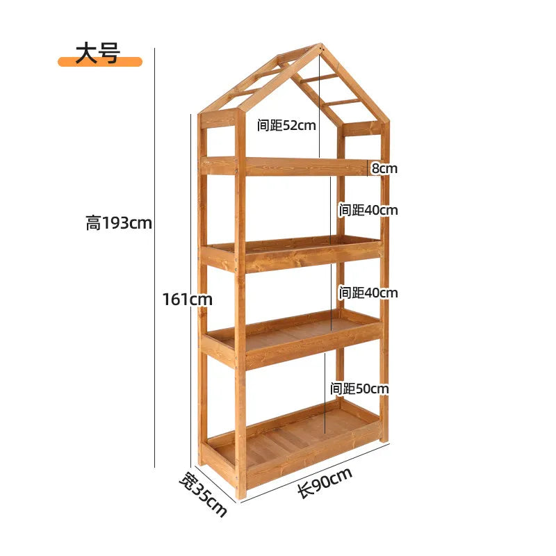 Garden Black Plant Stands Wooden Pots Shelf Patio Plant Stands Flower Outside Giardino Arredamento Esterno Terrace Furniture