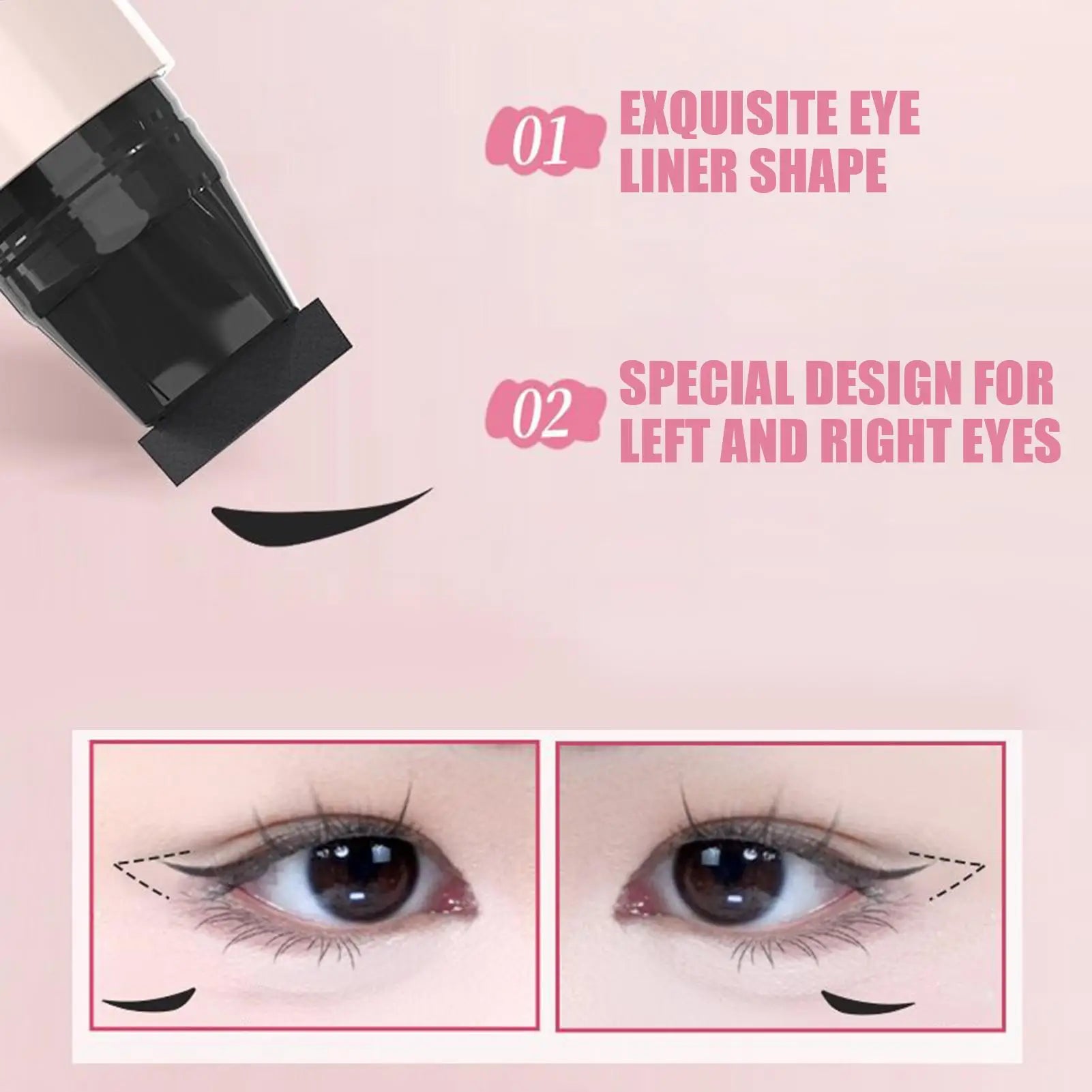Eye liner Winged Eye End Stamp Double-Tip Women Makeup Eye End Wing Stamp Waterproof Stencil Portable Quick Drying Cosmetics CB DROPSHIPPING