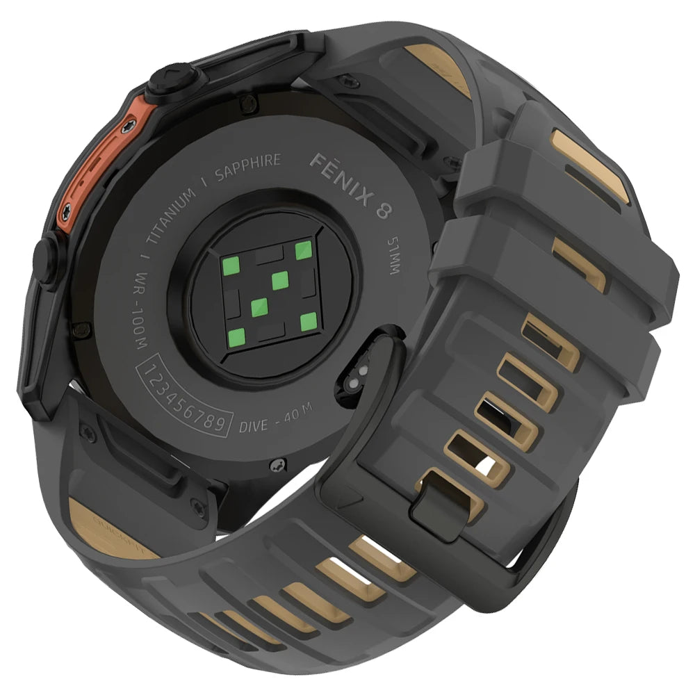 22/26mm Silicone Watchband Fenix 8 Pro Sport Strap For Garmin Tactix 7/Quatix8 Forerunner 970 965 Instinct 2X Quick Fit Bracelet CB DROPSHIPPING