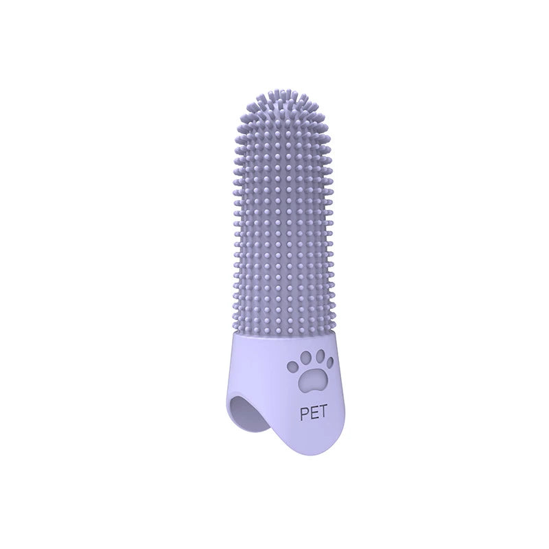 Soft Silicone Dog Toothbrush 360° Finger Toothbrush for Dogs Cats Durable Pet Finger Brush Tooth Cleaning Tool for All Breeds CB DROPSHIPPING