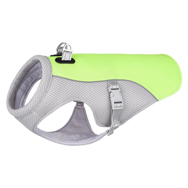 New Ice Cooling Dog Vest Summer Mesh Clothes for Small Medium Large Dogs Outdoor Pet Cool Down Jackets Breathable Dog Harness