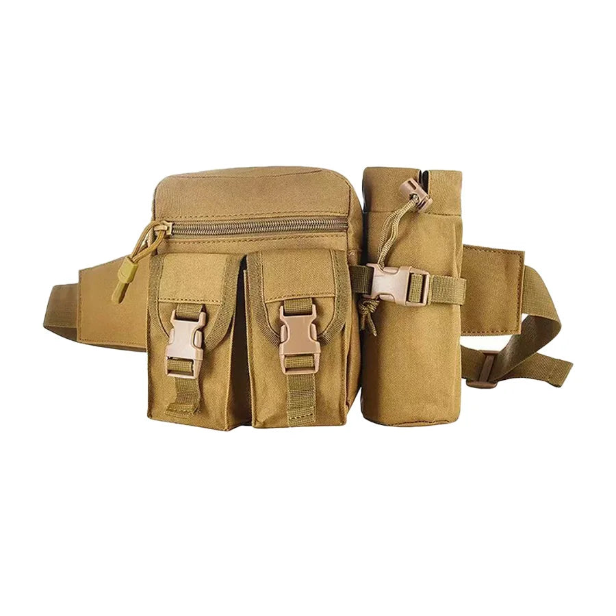 Multi-sport water bottle waist bag is detachable and suitable for outdoor sports such as mountaineering, camping, and hiking CB DROPSHIPPING