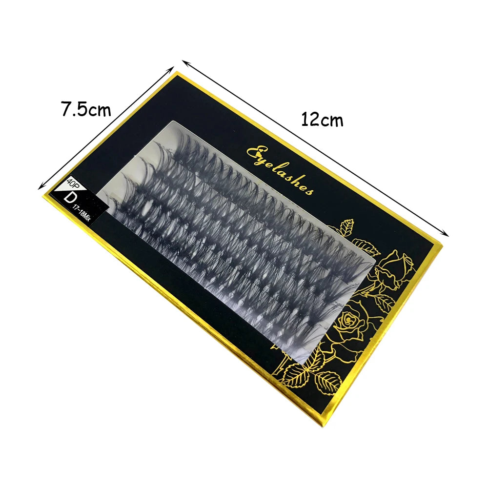 AMSDCN 100/280 clusters 30D 40D 60D 80D curly eyelashes naturally soft DIY makeup false eyelashes