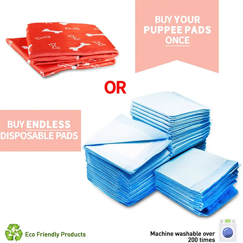 Washable Pee Pads for Dogs Winter Large Reusable Puppy Pet Training Floor Mats Absorbent Leakproof Whelping Potty and Crate Use CB DROPSHIPPING