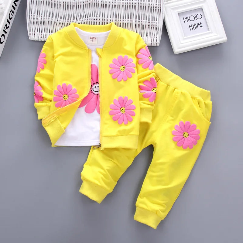 Fashion Autumn Children Suits Baby Boys Girls Clothes stamp Cotton T-Shirt Pants 2Pcs/sets Spring Toddler Clothing Sport Suits CB DROPSHIPPING