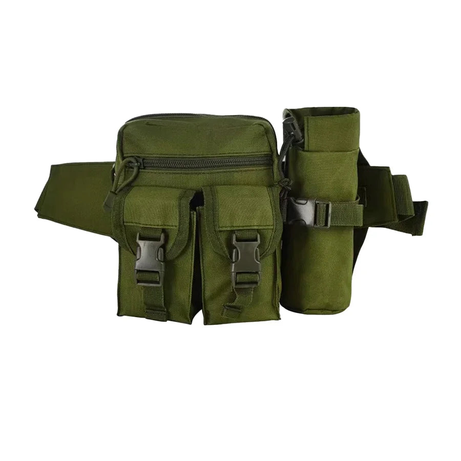 Multi-sport water bottle waist bag is detachable and suitable for outdoor sports such as mountaineering, camping, and hiking CB DROPSHIPPING