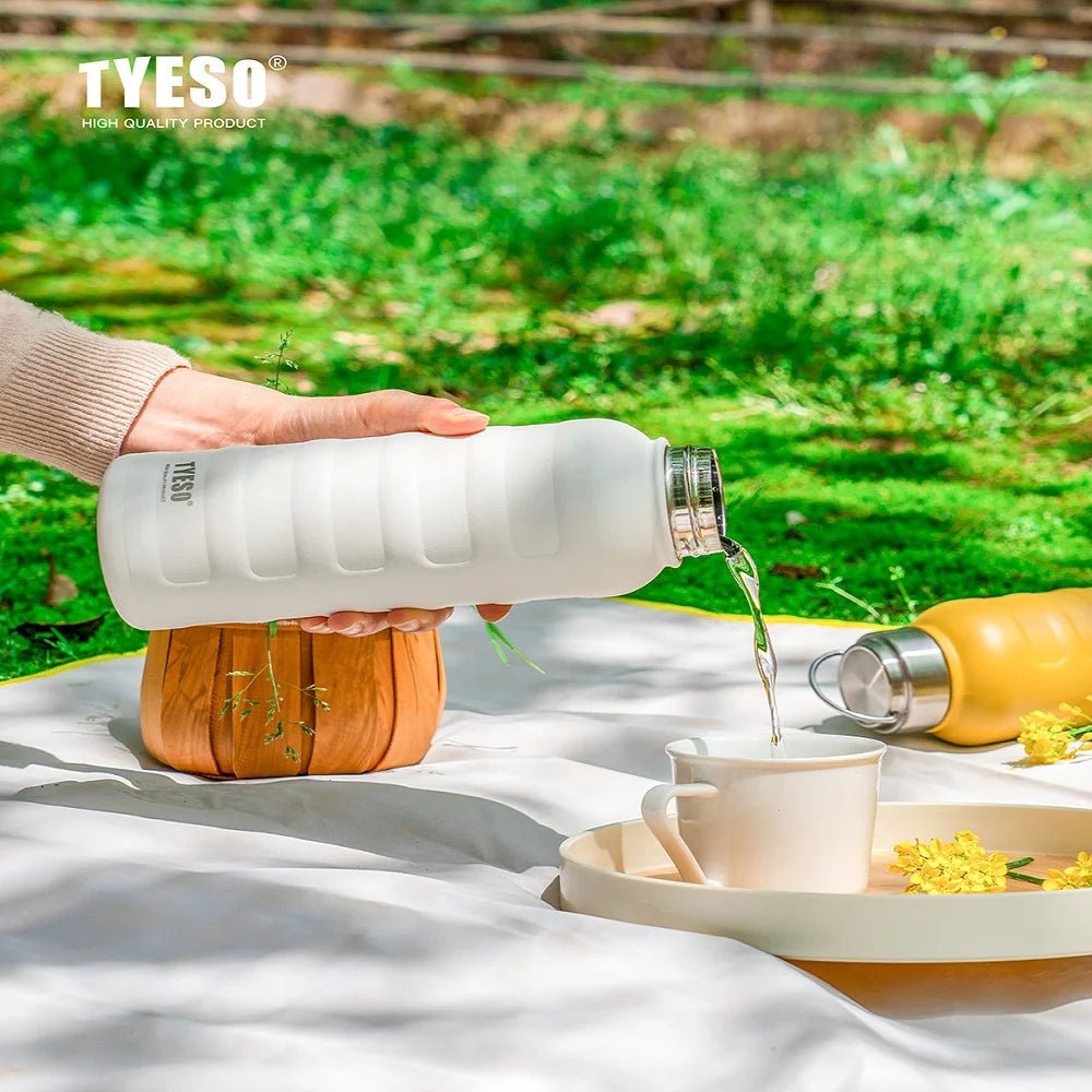 Tyeso Double Stainless Steel Thermos Mug Portable Sport Vacuum Flask Large Capacity Thermal Water Bottle Tumbler Drinks Cup