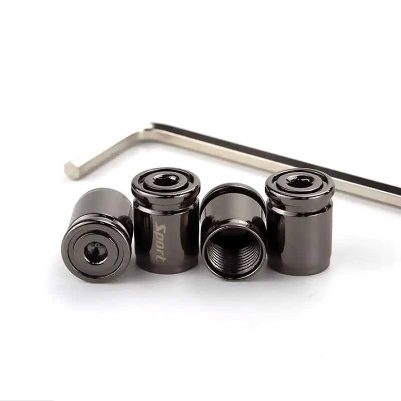 4x Titanium Anti-theft Car Tire Valve Cap Aluminum Sport Exterior Auto Air Caps CB DROPSHIPPING