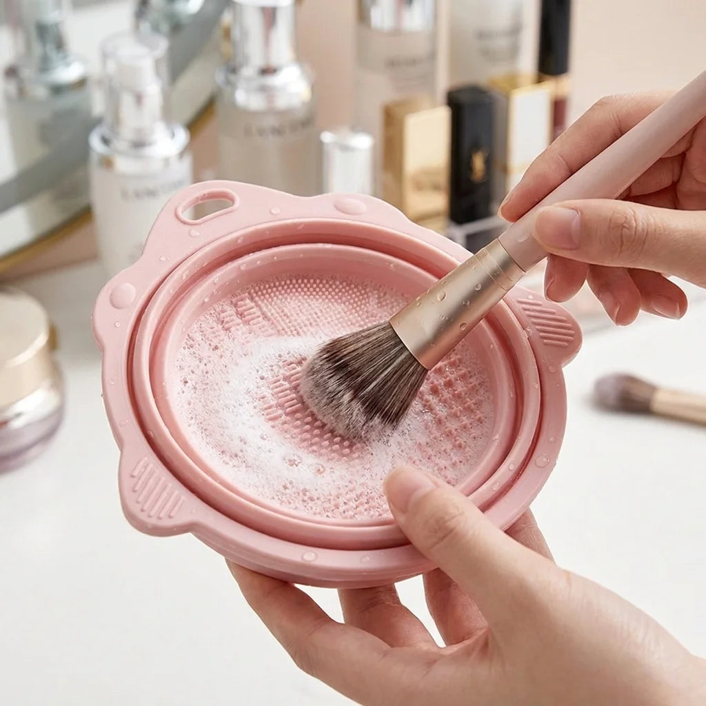 Makeup Brush Cleaner Bowl Set Gentle Clean No Hurt Bristles Wet Dry Powder Puff Cleaning Beauty Tools CB DROPSHIPPING