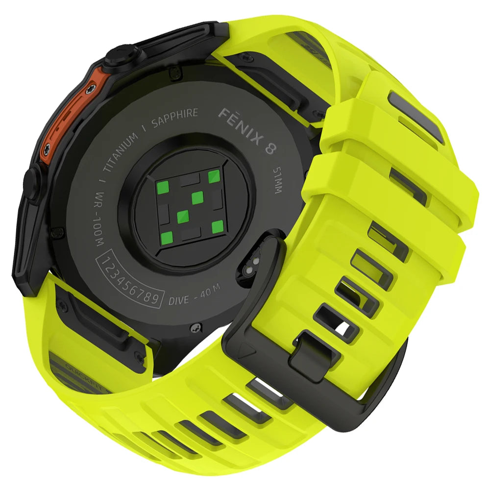 22/26mm Silicone Watchband Fenix 8 Pro Sport Strap For Garmin Tactix 7/Quatix8 Forerunner 970 965 Instinct 2X Quick Fit Bracelet CB DROPSHIPPING