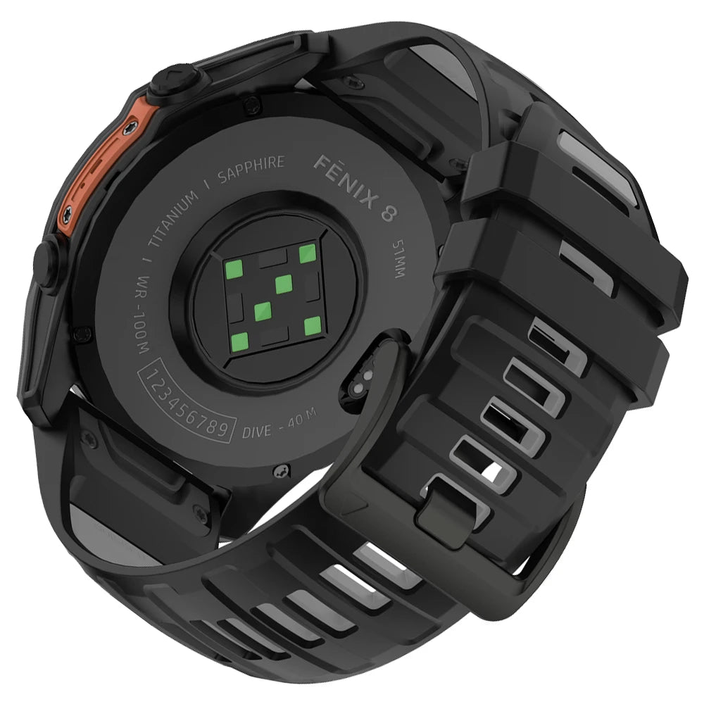 22/26mm Silicone Watchband Fenix 8 Pro Sport Strap For Garmin Tactix 7/Quatix8 Forerunner 970 965 Instinct 2X Quick Fit Bracelet CB DROPSHIPPING