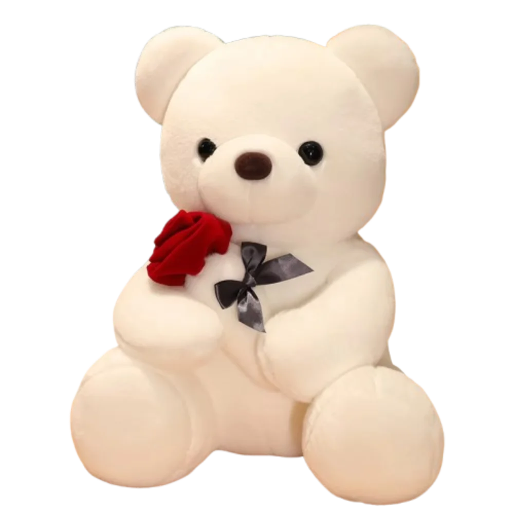 Graduation Gifts Stuffed Animal Rose Bear Flower Kawaii Hug Bear Cartoon 23cm Bear Home Decor
