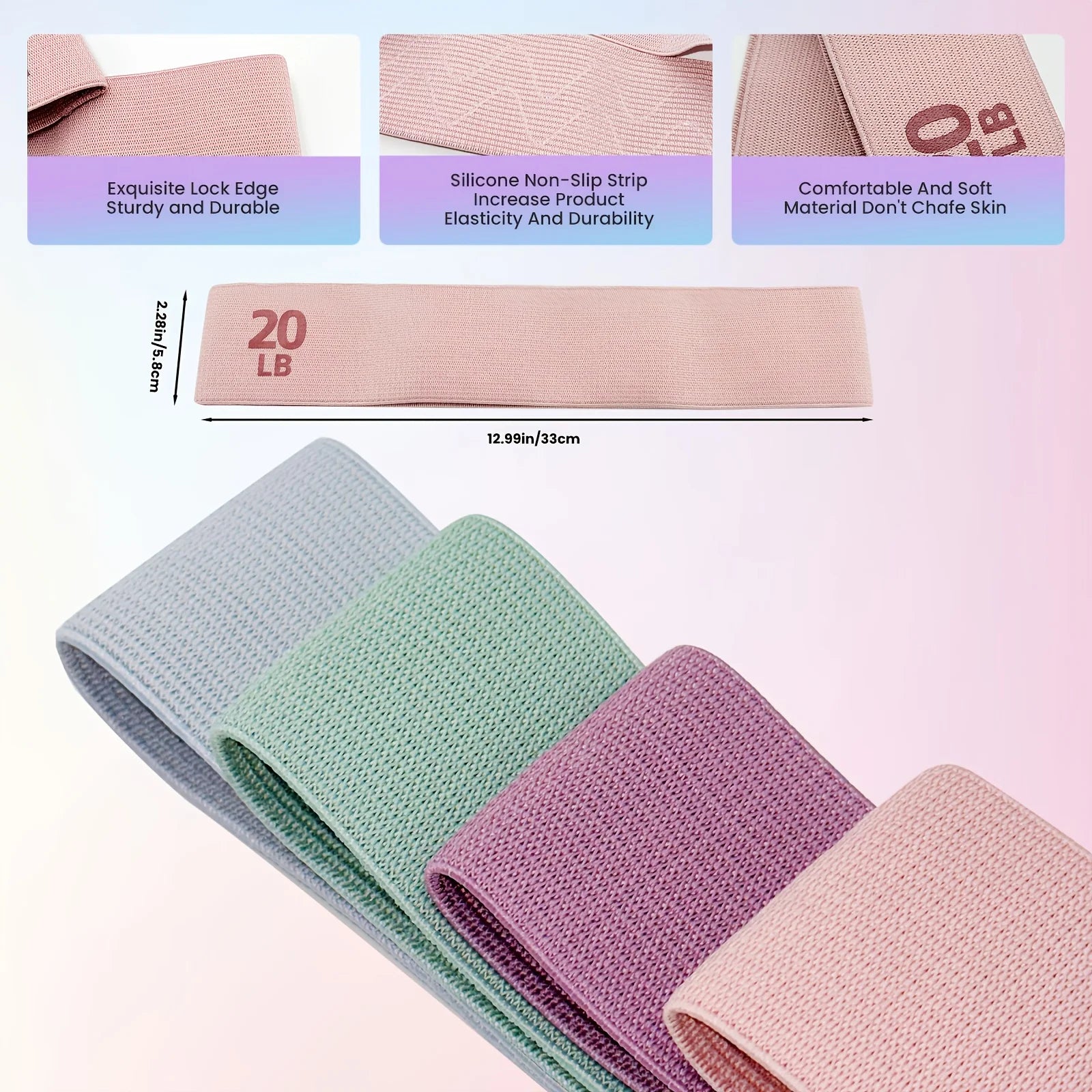 Fitness Resistance Bands with Weights, Suitable for Core Strength, Pilates, Yoga, and Full-Body Workouts, Portable Fitness Kit, the Best Choice for Yoga Studios and Gym Workouts CB DROPSHIPPING