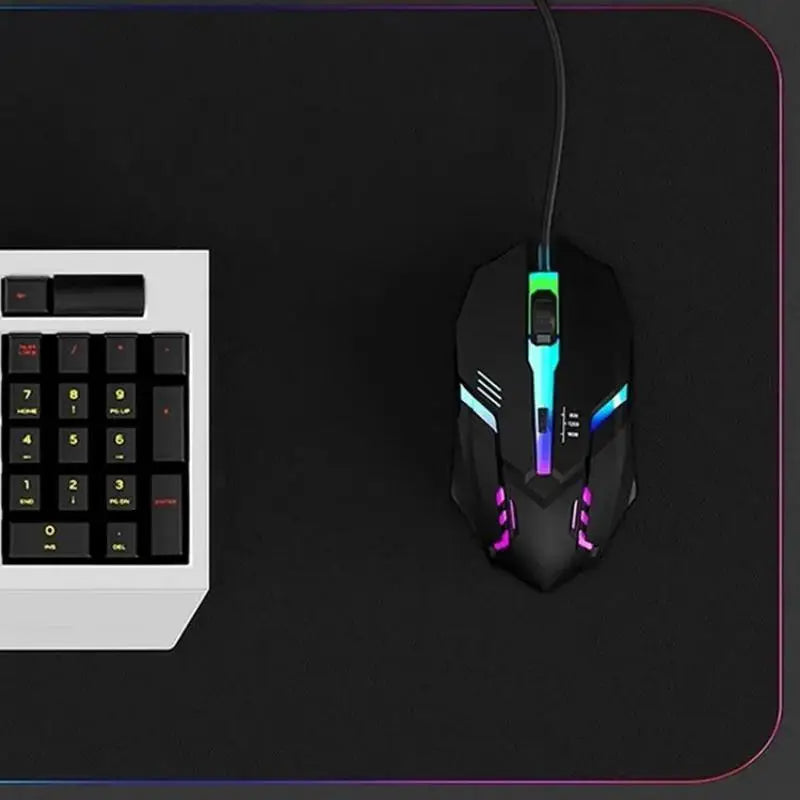 Latest high-quality ergonomic gaming mouse, suitable for desktop and laptop computers, 4-button USB RGB backlit mouse CB DROPSHIPPING