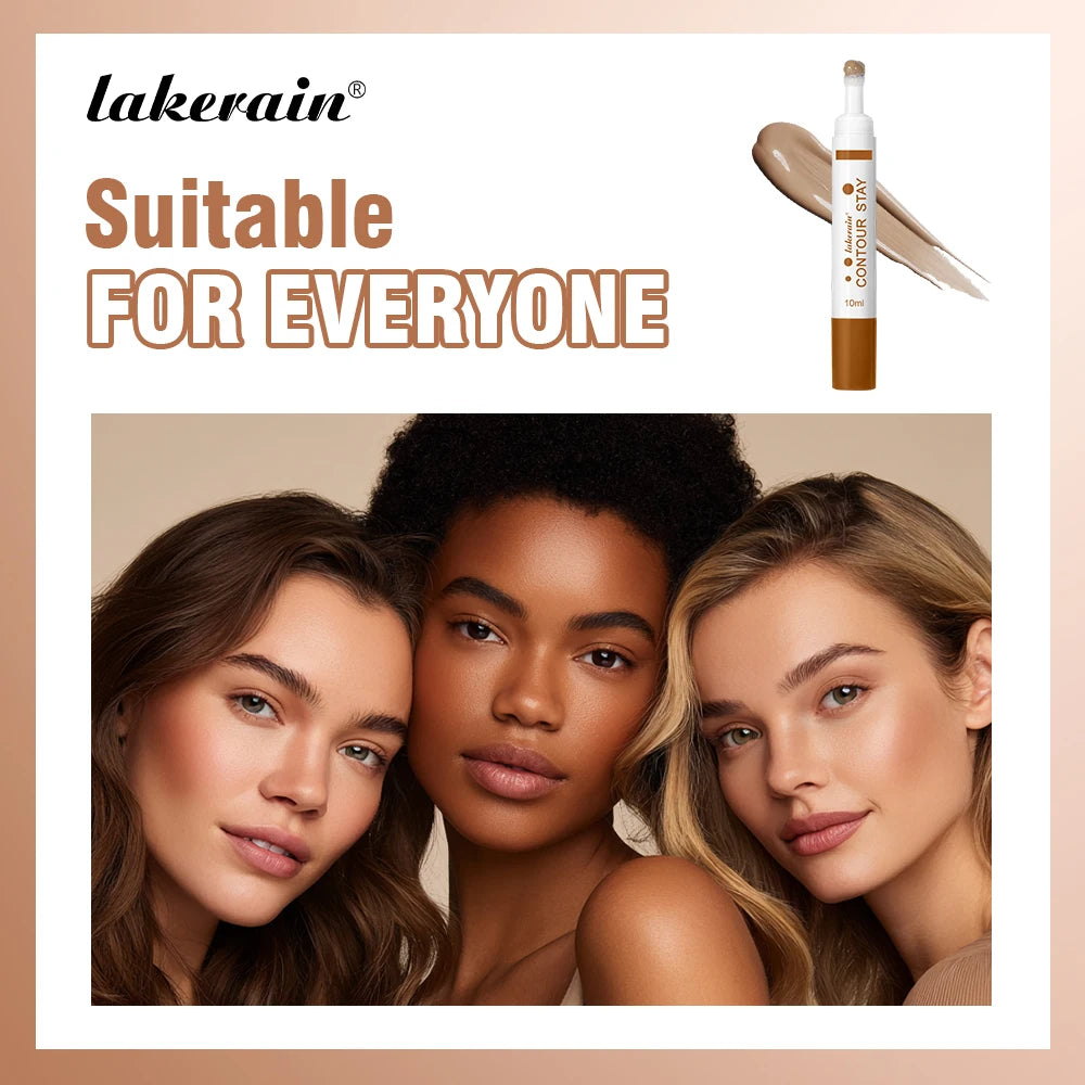 6-colors Moisturizing Liquid Contour Stay Cream Bronzer Waterproof Lightweight 3D Concealer Nourishing Face Contour Makeup CB DROPSHIPPING