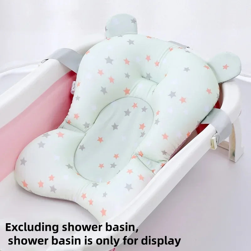 Foldable Floating Baby Bath Seat Pad Adjustable Bathtub Support Mat Shower Cushion Security Water Pad for Newborn Baby Bathing CB DROPSHIPPING