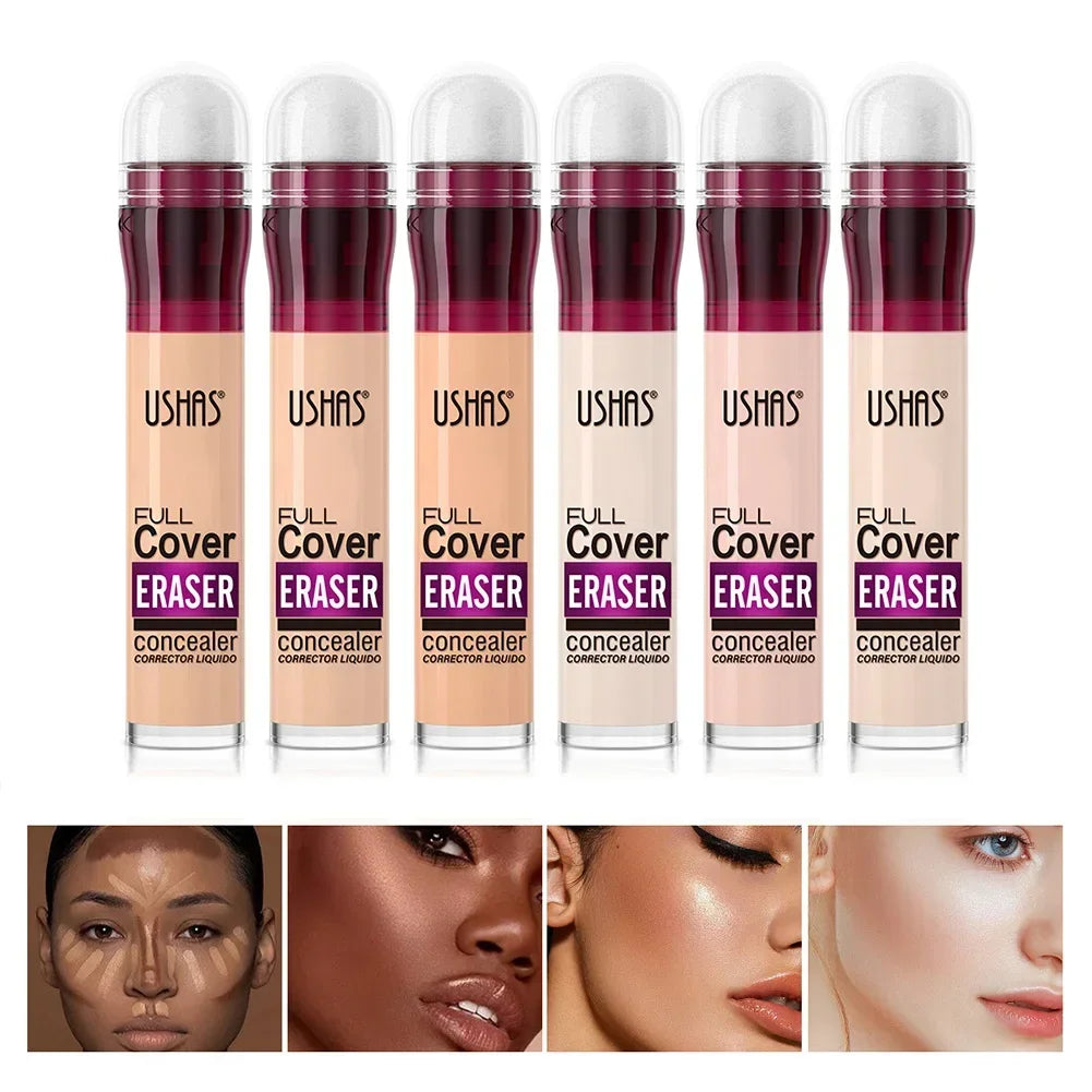 12color Sponge Head Concealer For Dark Circles Tears Freckles Corrector Acne High-end Makeup Natural Skin Makeup Cosmetics