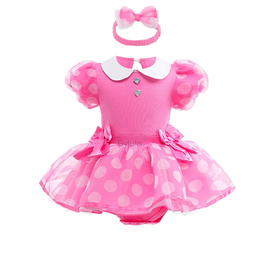Baby Girls Costumes Kid Romper Tutu Dress with Headband Infant Baby Girl Princess Alice Clothes Aurora Belle Dress Party Costume CB DROPSHIPPING