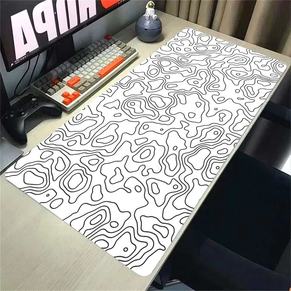 Topographic Mousepad Strata Liquid Mouse Pad Black 500x1000 Mat Gamer 900x400 Extended Pad Custom Mauseped Rubber Office Carpet CB DROPSHIPPING