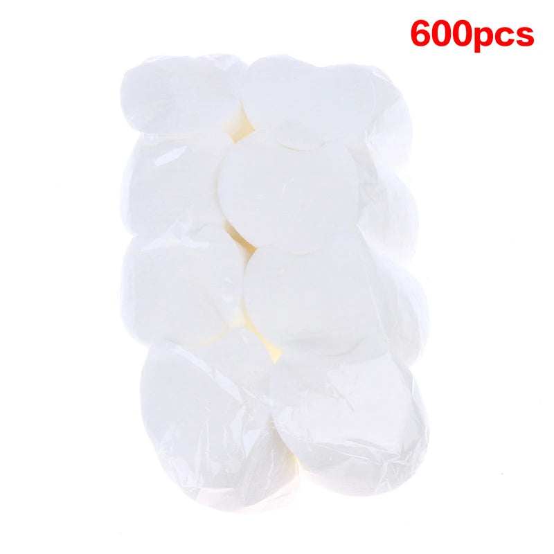 Bulk Pack Disposable Makeup Cotton Pads 60/300/600/1200Pcs Soft Pearl Notched Design Facial Cleansing Remover Pads Cosmetic Tool CB DROPSHIPPING