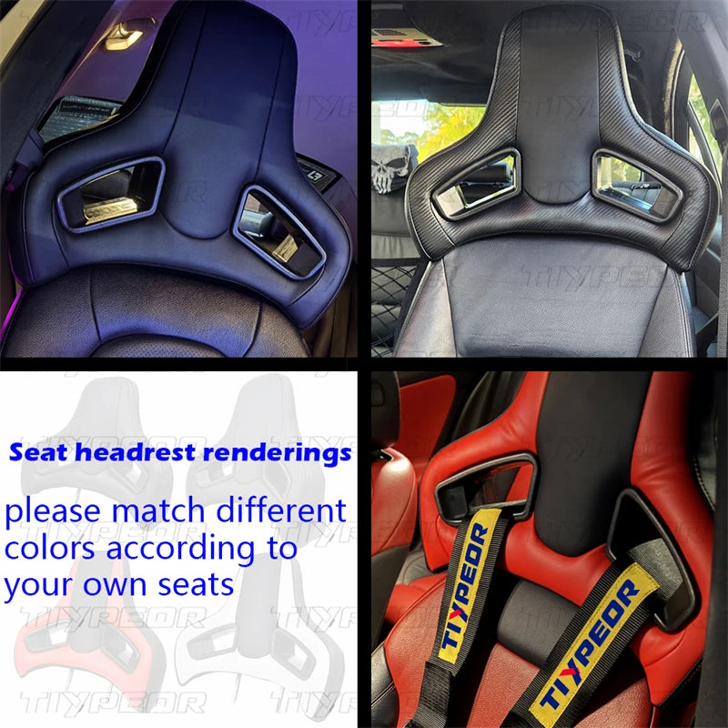 TIYPEOR Sport Car Seat Auto Headrest Modified Plug-In High Quantity Leather Racing Headrest CB DROPSHIPPING