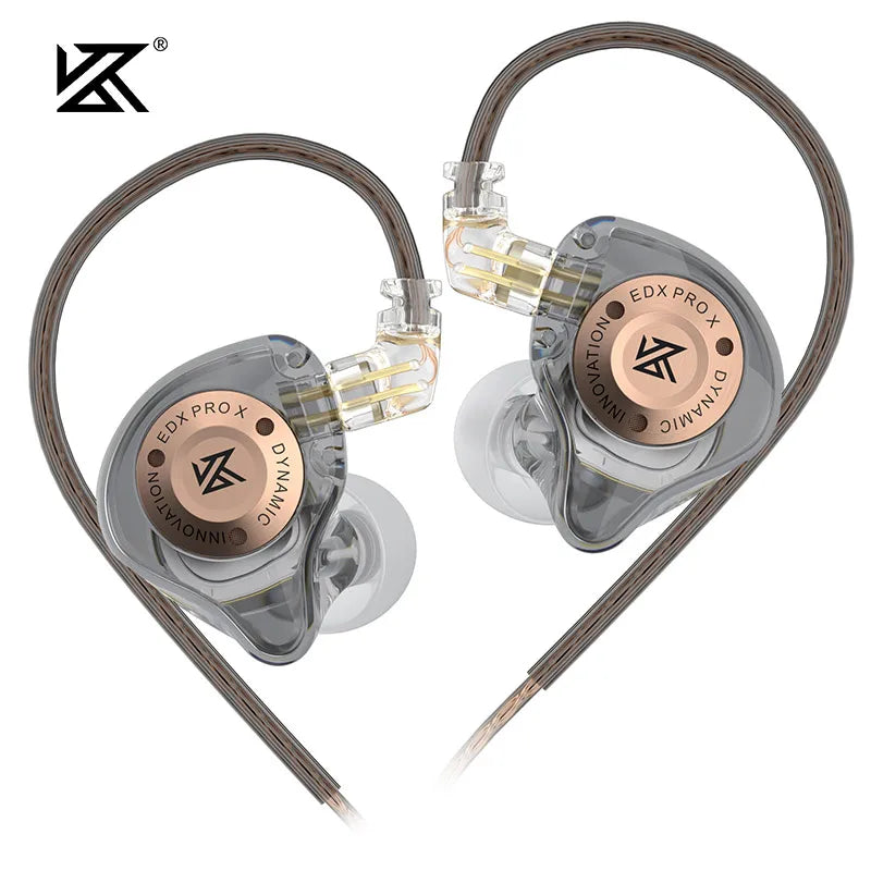 KZ EDX PRO X Dynamic Drive Earphone HIFI Bass Earbud Gaming Sport Music Noise Cancelling Headset Detachable Cable