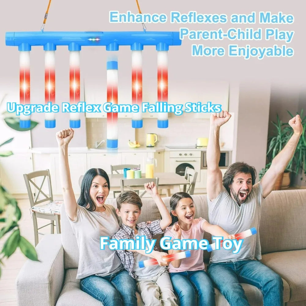 Reflex Game Challenge Catching Sticks Game Drop Catch Win Reaction Training Toy Speed Adjustable Parent-Child Interactive Sport CB DROPSHIPPING