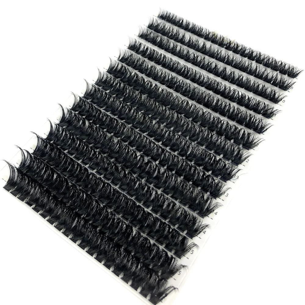 AMSDCN 100/280 clusters 30D 40D 60D 80D curly eyelashes naturally soft DIY makeup false eyelashes