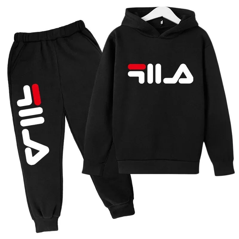 Spring Autumn New Fashion Kids Tracksuits 3-12 Years Boys and Girls Casual Sports Hoodie Tops+pants 2pcs Sets Children Clothes CB DROPSHIPPING