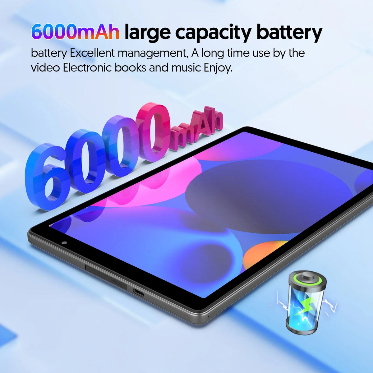 Latest Android 14 Tablet, 10-inch Tablet, Quad-core Processor, 5G WiFi, 4GB ROM + 32GB RAM, 1280*800 Resolution, 6000mAh Battery CB DROPSHIPPING