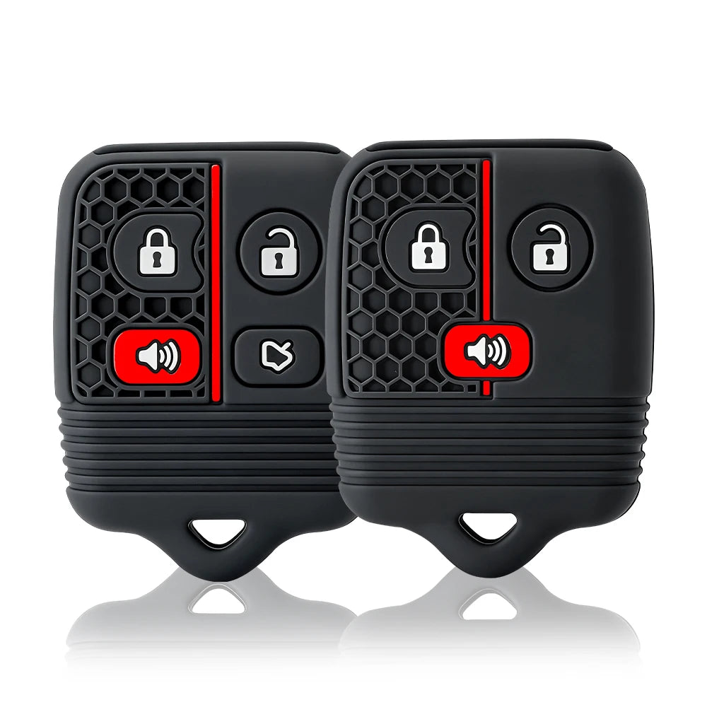 3/4 Buttons Silicone Car Remote Key Shell Case Fob Cover for Ford Focus Complete Escape Mustang Explorer Lincoln Town Sport CB DROPSHIPPING