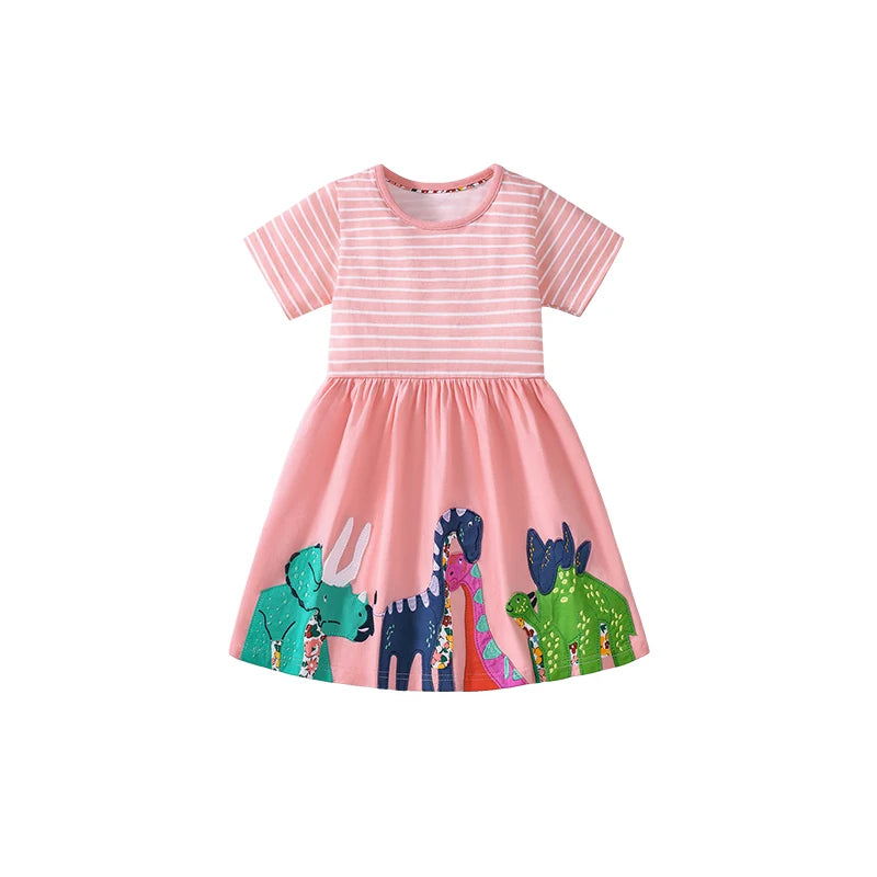 Little maven Baby Girls Casual Clothes Little  Girls 2026 New Summer Dress Kids Elegant Party Dress Children's Clothing CB DROPSHIPPING