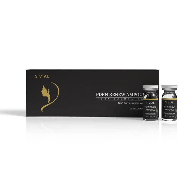 10ml Face Salmon PDRN Renew Skin Booster Barrier Repair Ampoule Essence Set Hydrating Whitening Rejuvenation SkinCare