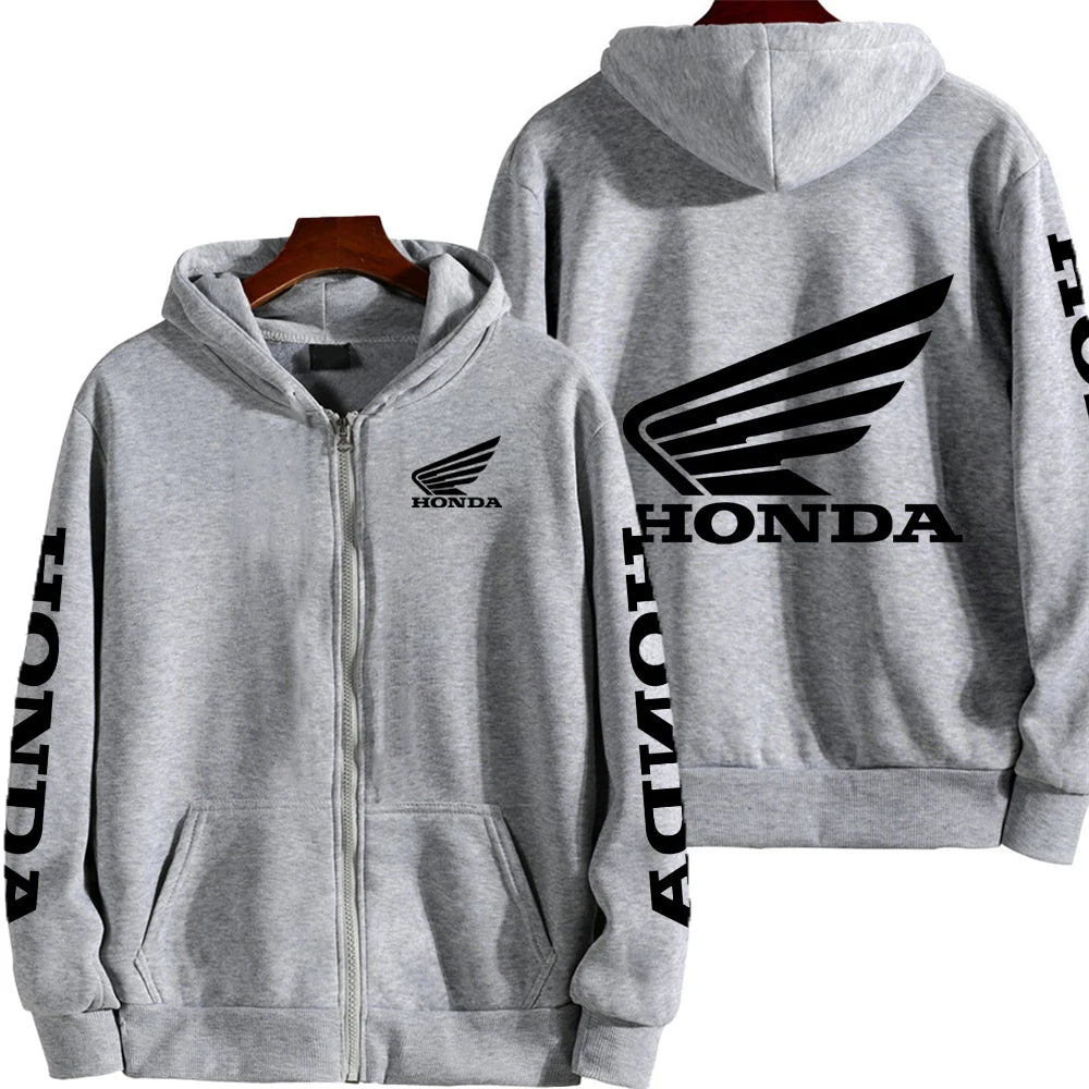 Honda Motorcycle Racing Team Competition Men's Outdoor Sports Zipper Hoodie Fashion 2025 New Sport Women's Jacket Coat CB DROPSHIPPING