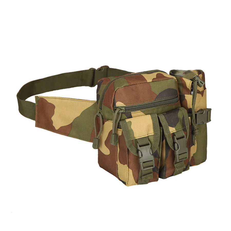 Multi-sport water bottle waist bag is detachable and suitable for outdoor sports such as mountaineering, camping, and hiking CB DROPSHIPPING
