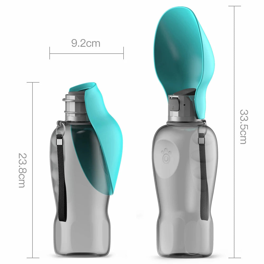 800ml Pet Water Bottle Portable Big Dogs Drinking Bowl High Capacity Leakproof Dog Water dispenser Outdoor Cat Labrador Supplies CB DROPSHIPPING